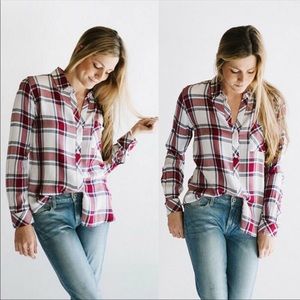 SALE!!!! Rails hunter plaid button down shirt size L